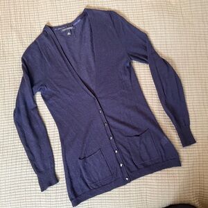 Banana Republic Navy Wool Cardigan